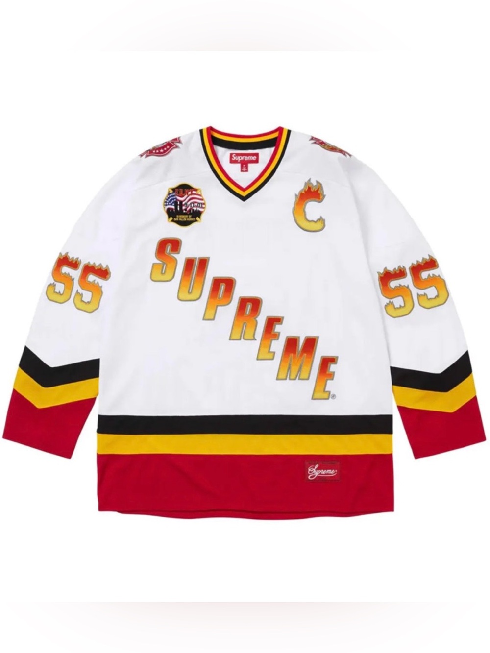 Supreme FDNY White Hockey Jersey